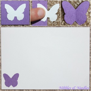 Dressing up the envelope 2-In-1 Butterfly Cut-Out Card from Nibbles & Needles