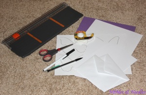 Everything you need to make some 2-In-1 Butterfly Cut-Out Cards