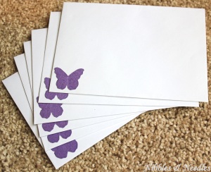 Envelopes for the 2-In-1 Butterfly Cut-Out Card from Nibbles & Needles
