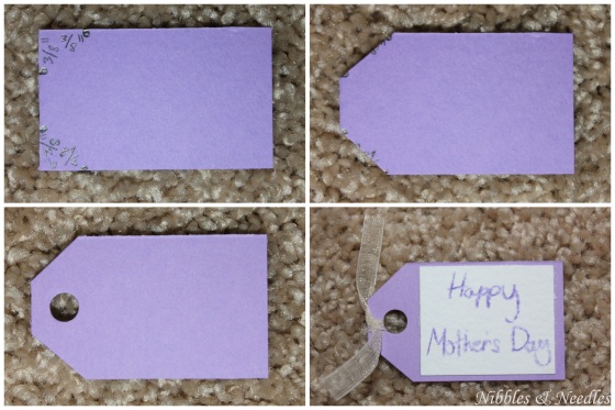 Construct the Tag to Add to the Heart 'n Flower Bouquet Card
